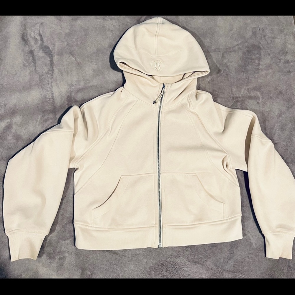 Lululemon Oversized Scuba Full Zip White Opal